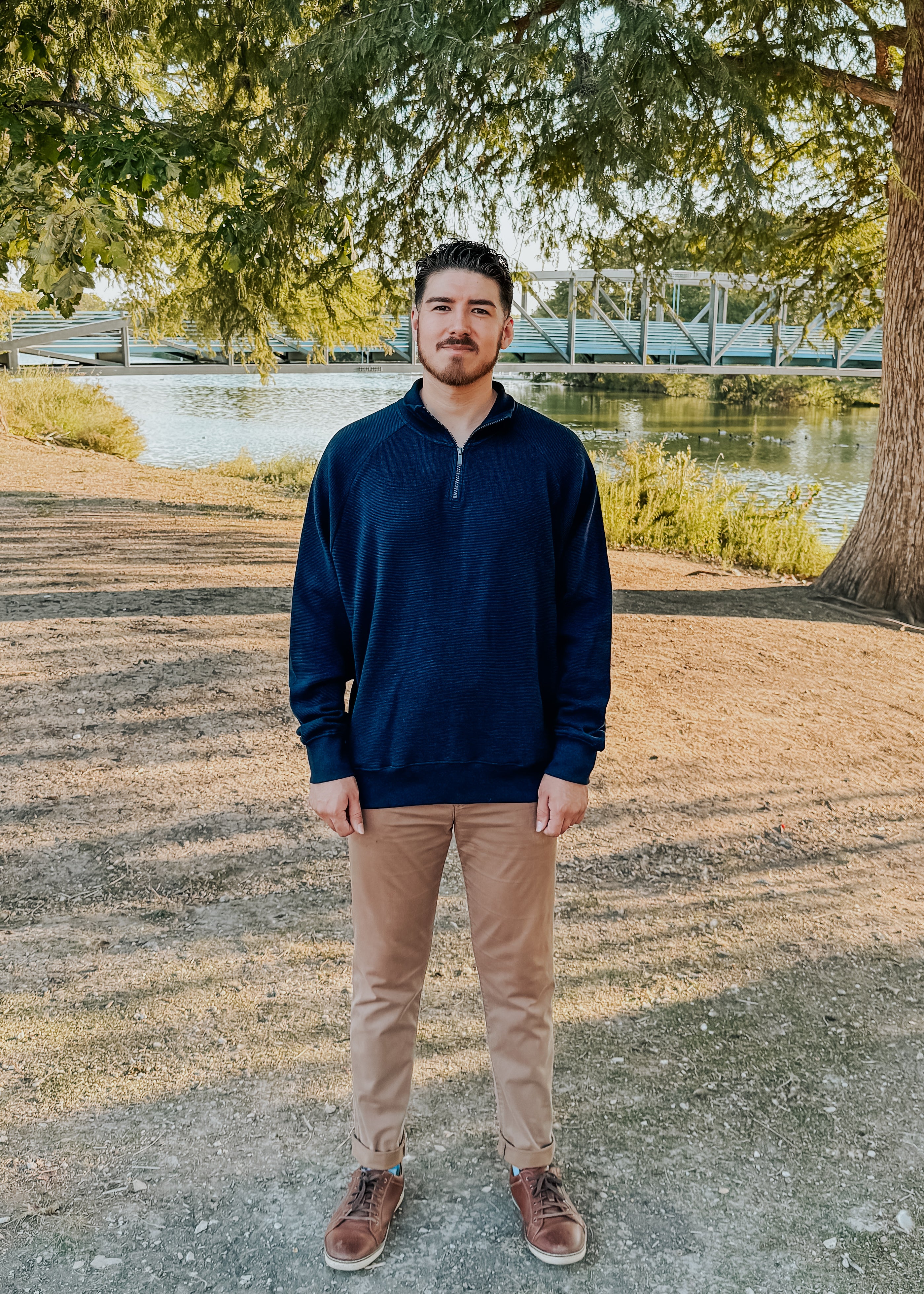 Waffle Knit Quarter Zip