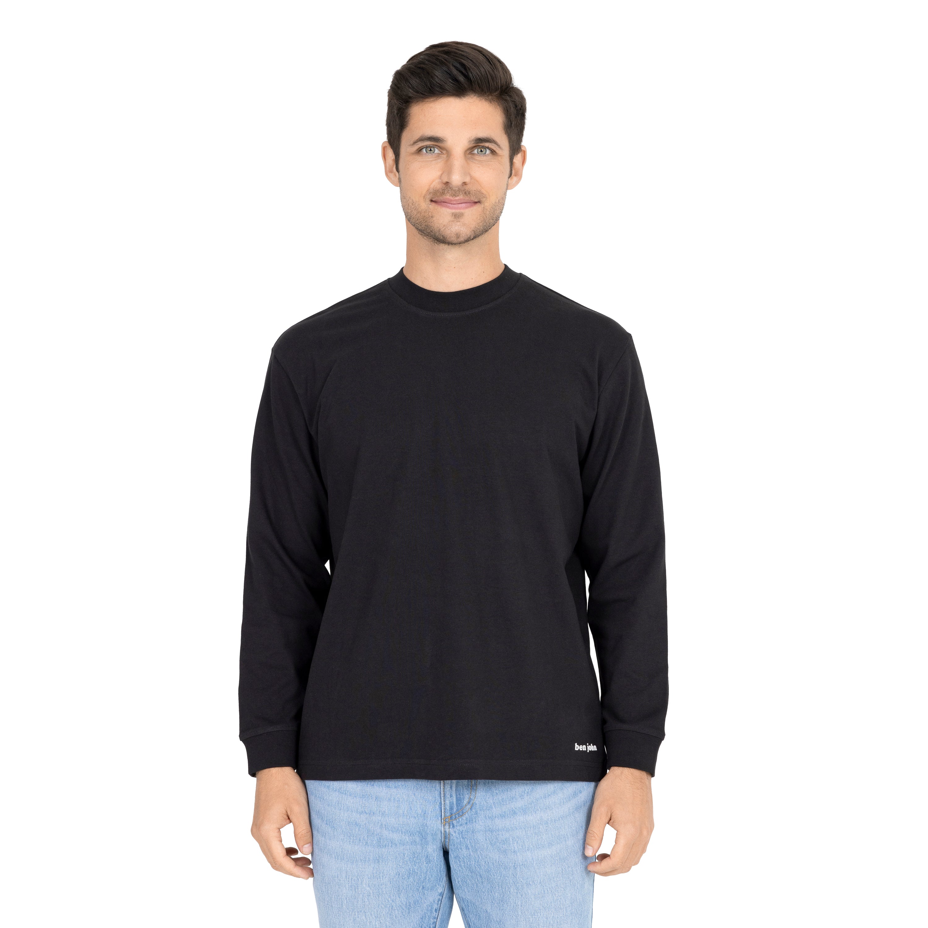 Men's long sleeve 2024 crew neck t shirts